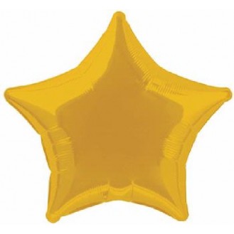 19" Gold Star Foil Balloon